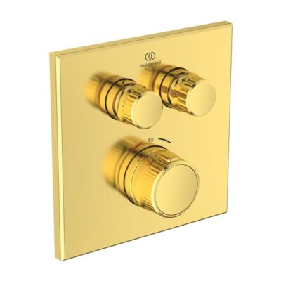 Ideal Standard Ceratherm Navigo thermostaat voor bad & douche 2 verbruikers goud geborsteld A7302A2 5