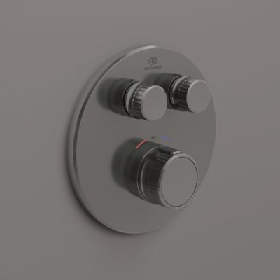 Ideal Standard Ceratherm Navigo thermostaat voor bad & douche 2 verbruikers grijs magnetisch A7296A5 8