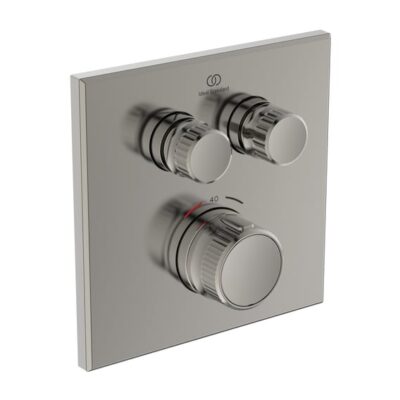 Ideal Standard Ceratherm Navigo thermostaat voor bad & douche 2 verbruikers zilver storm A7302GN 5