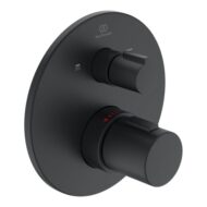 Ideal Standard Ceratherm T100 thermostaat voor bad & douche 2 verbruikers mat-zwart A5815XG