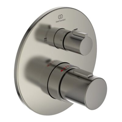 Ideal Standard Ceratherm T100 thermostaat voor bad & douche 2 verbruikers zilver storm A5815GN 4 Ideal Standard Ceratherm T100 thermostaat voor bad & douche 2 verbruikers zilver storm A5815GN 4