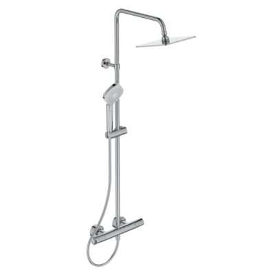 Ideal Standard Ceratherm T100 thermostatische opbouw regendoucheset 200 x 200 mm chroom A7240AA 7