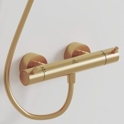 Ideal Standard Ceratherm T125 thermostaat voor douche 1 verbruiker goud geborsteld A7587A2 8