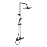 Ideal Standard Ceratherm T25 thermostatische opbouw regendoucheset Ø200 mm mat-zwart A7546XG
