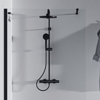 Ideal Standard Ceratherm T25 thermostatische opbouw regendoucheset Ø260 mm mat-zwart A7212XG 10