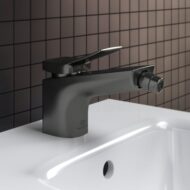 Ideal Standard Conca bidetkraan met trekstang-afvoergarnituur grijs magnetisch BC760A5