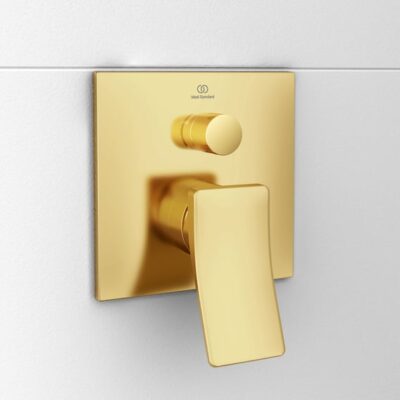 Ideal Standard Conca eengreeps inbouw mengkraan voor bad 2 verbruikers goud geborsteld A7375A2 8