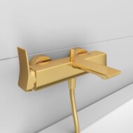 Ideal Standard Conca eengreeps opbouw badmengkraan 2 verbruikers goud geborsteld BC762A2