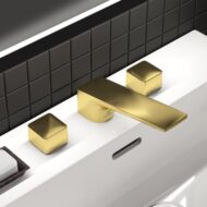 Ideal Standard Conca wastafelkraan met trekstang-afvoergarnituur goud geborsteld BC759A2