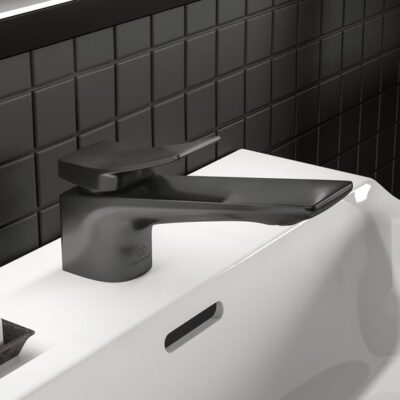 Ideal Standard Conca wastafelkraan met trekstang-afvoergarnituur grijs magnetisch BC753A5 9