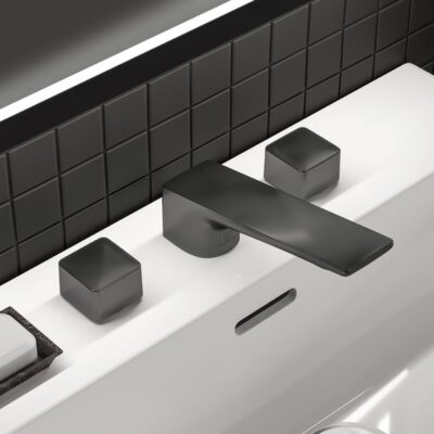 Ideal Standard Conca wastafelkraan met trekstang-afvoergarnituur grijs magnetisch BC759A5 7