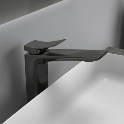 Ideal Standard Conca wastafelkraan met verhoogd kraanlichaam grijs magnetisch BC758A5 10