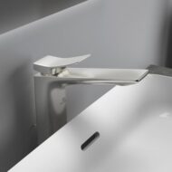 Ideal Standard Conca wastafelkraan met verhoogde kraanlichaam met trekstang-afvoergarnituur zilver storm BC757GN Ideal Standard Conca wastafelkraan met verhoogde kraanlichaam met trekstang-afvoergarnituur zilver storm BC757GN
