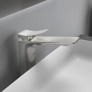 Ideal Standard Conca wastafelkraan met verhoogde kraanlichaam zilver storm BC758GN Ideal Standard Conca wastafelkraan met verhoogde kraanlichaam zilver storm BC758GN