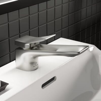 Ideal Standard Conca wastafelkraan zilver storm BC754GN 10