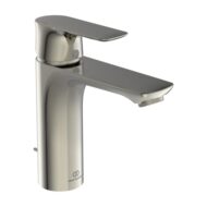 Ideal Standard Connect Air wastafelkraan Grande met trekstang-afvoergarnituur zilver storm A7053GN