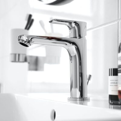 Ideal Standard Connect Air wastafelkraan Grande Slim met trekstang-afvoergarnituur chroom A7012AA 6