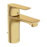 Ideal Standard Connect Air wastafelkraan met trekstang-afvoergarnituur goud geborsteld A7022A2