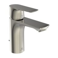 Ideal Standard Connect Air wastafelkraan met trekstang-afvoergarnituur zilver storm A7021GN