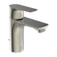 Ideal Standard Connect Air wastafelkraan met trekstang-afvoergarnituur zilver storm A7022GN