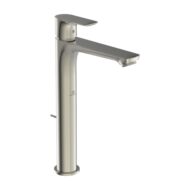 Ideal Standard Connect Air wastafelkraan met verhoogd kraanhuis met trekwaste zilver storm A7025GN Ideal Standard Connect Air wastafelkraan met verhoogd kraanhuis met trekwaste zilver storm A7025GN