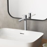 Ideal Standard Connect Air wastafelkraan met verhoogd kraanlichaam met trekstang-afvoergarnituur chroom A7025AA