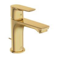 Ideal Standard Connect Air wastafelkraan Slim met trekstang-afvoergarnituur goud geborsteld A7008A2