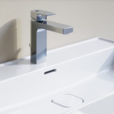 Ideal Standard Edge wastafelkraan Slim met trekstang-afvoergarnituur chroom A7101AA 5