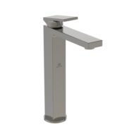 Ideal Standard Extra wastafelkraan met verhoogde kraanlichaam met trekstang-afvoergarnituur zilver storm BD506GN