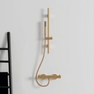 Ideal Standard Idealrain glijstangset met garnituur 1 straalsoort 603 mm goud geborsteld A7616A2