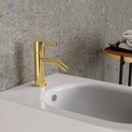Ideal Standard Joy bidetkraan met trekstang-afvoergarnituur goud geborsteld BC784A2