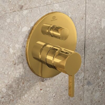 Ideal Standard Joy eengreeps inbouw mengkraan voor bad 2 verbruikers goud geborsteld A7384A2 7