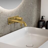 Ideal Standard Joy wastafelkraan goud geborsteld A7380A2 Ideal Standard Joy wastafelkraan goud geborsteld A7380A2