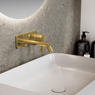 Ideal Standard Joy wastafelkraan goud geborsteld A7380A2 6