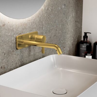 Ideal Standard Joy wastafelkraan goud geborsteld A7381A2 6