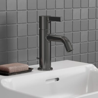 Ideal Standard Joy wastafelkraan met trekstang-afvoergarnituur grijs magnetisch BC775A5 6