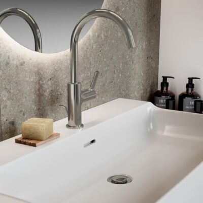 Ideal Standard Joy wastafelkraan met trekstang-afvoergarnituur zilver storm BC777GN 6 Ideal Standard Joy wastafelkraan met trekstang-afvoergarnituur zilver storm BC777GN 6