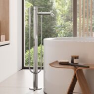 Kludi BOZZ eengreeps vrijstaande badmengkraan chroom 385900576