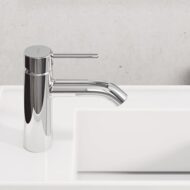 Kludi BOZZ wastafelkraan 100 met afsluitbare afvoerplug push open chroom 382880576 Kludi BOZZ wastafelkraan 100 met afsluitbare afvoerplug push open chroom 382880576