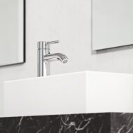 Kludi BOZZ wastafelkraan 75 met afsluitbare afvoerplug push open chroom 382660576 Kludi BOZZ wastafelkraan 75 met afsluitbare afvoerplug push open chroom 382660576