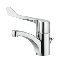 Kludi MEDI CARE wastafelkraan met trekstang-afvoergarnituur chroom 341150524