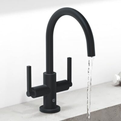 Kludi NOVA FONTE wastafelkraan Puristic met trekstang-afvoergarnituur mat-zwart 201183915 7