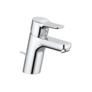 Kludi PURE&EASY wastafelkraan 70 met trekstang-afvoergarnituur chroom 372820565