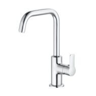 Kludi PURE&EASY wastafelkraan met trekstang-afvoergarnituur chroom 370230565