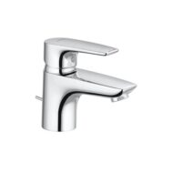 Kludi PURE&SOLID wastafelkraan 60 met trekstang-afvoergarnituur chroom 343850575