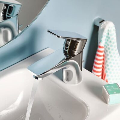 Kludi PURE&STYLE wastafelkraan 75 met trekstang-afvoergarnituur chroom 403820575 5