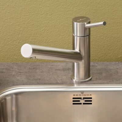 Reginox Oxon eenhendel keukenmengkraan draaibaar geborsteld roestvrij staal R34606 8