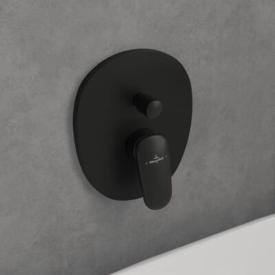 Villeroy & Boch Antao eengreeps inbouw mengkraan voor bad & douche 2 verbruikers mat-zwart TVT111001000K5 9