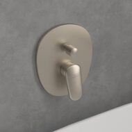 Villeroy & Boch Antao eengreeps inbouw mengkraan voor bad & douche 2 verbruikers nikkel geborsteld TVT11100100064