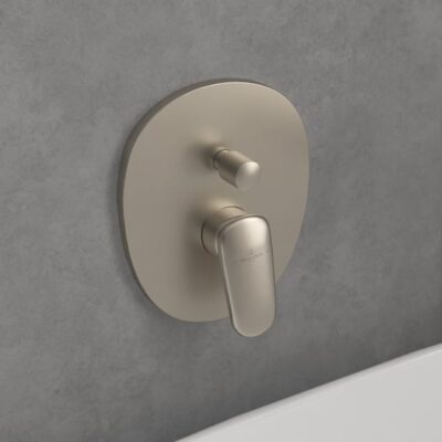 Villeroy & Boch Antao eengreeps inbouw mengkraan voor bad & douche 2 verbruikers nikkel geborsteld TVT11100100064 9
